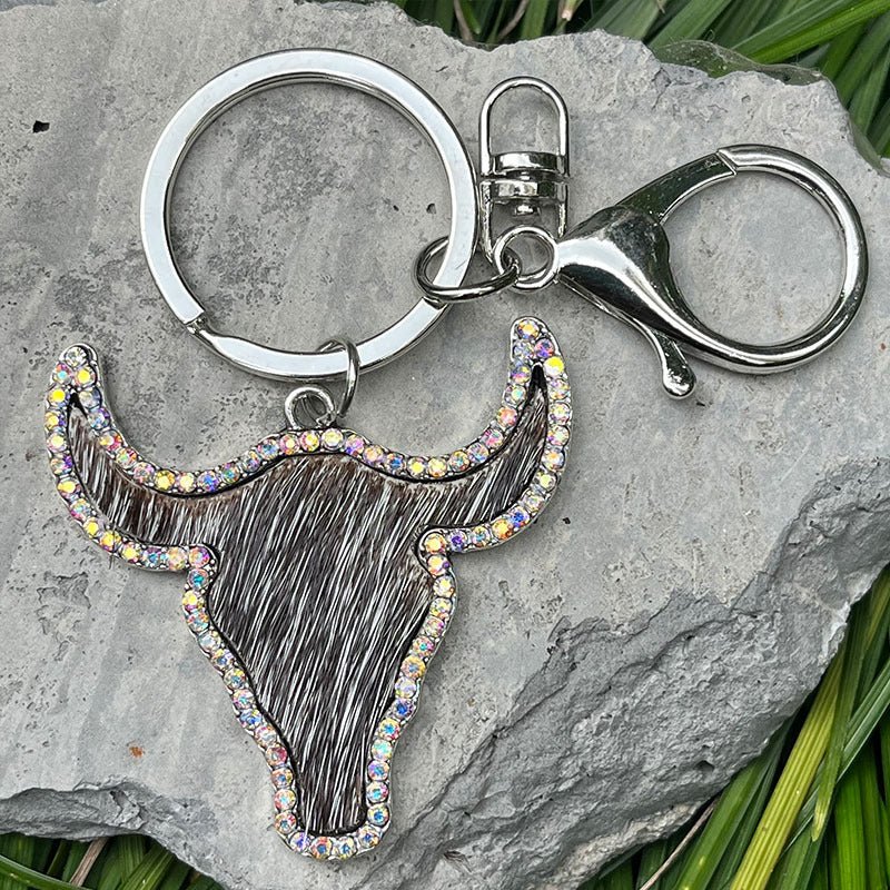 Bull Shape Key Chain-Minnie's Treasure Boutique