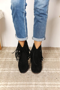 Legend Women's Fringe Cowboy Western Ankle Boots-Minnie's Treasure Boutique
