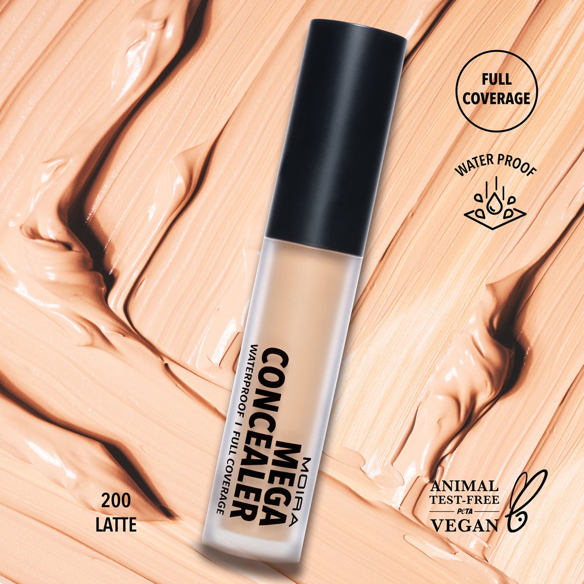 Mega Waterproof Concealer 200 Latte - Minnie's Treasure Boutique