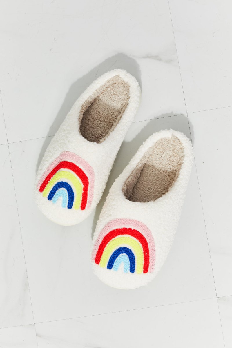 MMShoes Rainbow Plush Slipper-Minnie's Treasure Boutique