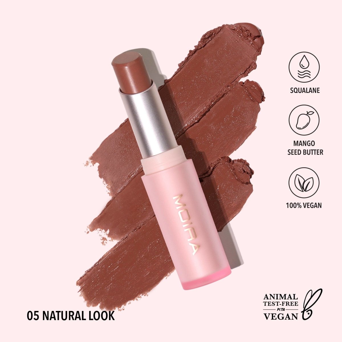 Moira Cosmetics Signature Lipstick In Natural Look-Minnie's Treasure Boutique