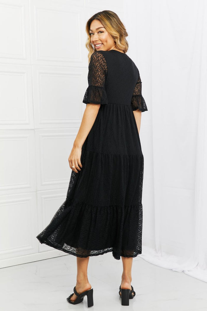P & Rose Lovely Lace Tiered Dress