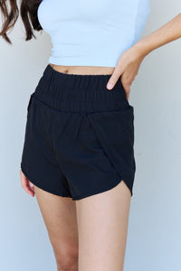 Stay Active High Waistband Active Shorts in Black-Minnie's Treasure Boutique