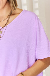 Zenana Texture Short Sleeve T-Shirt